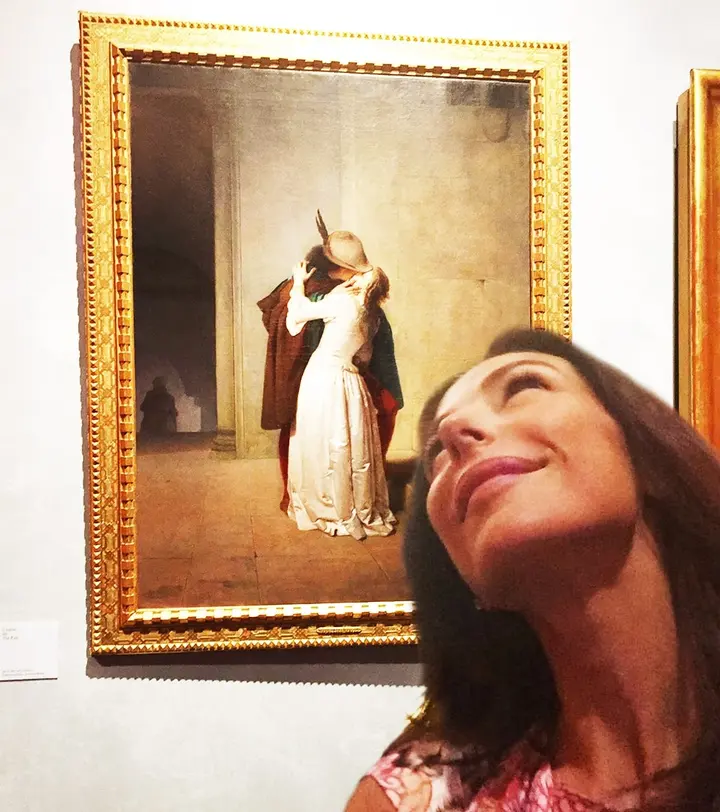 Francesco Hayez, Il Bacio — #SelfieadArte di Clelia Patella