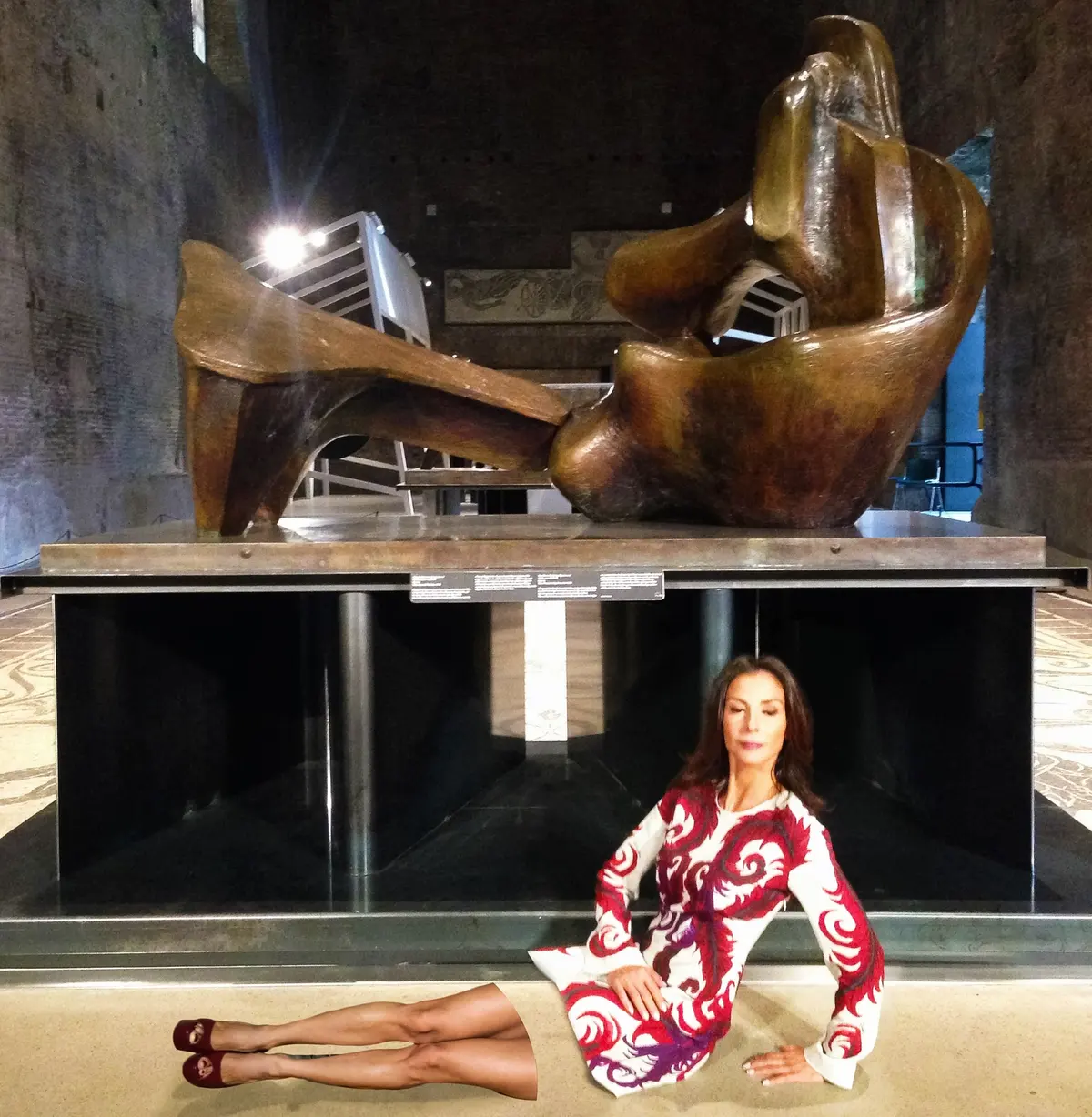 Henry Moore @ Terme di Diocleziano — #SelfieadArte di Clelia Patella