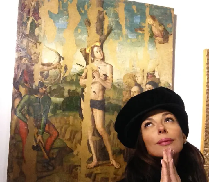 Giovanni Santi, Martirio di San Sebastiano — #SelfieadArte di Clelia Patella