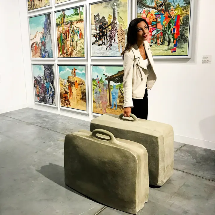 RayyanTabet - Fossils, the suitcase, 2015 — #SelfieadArte di Clelia Patella
