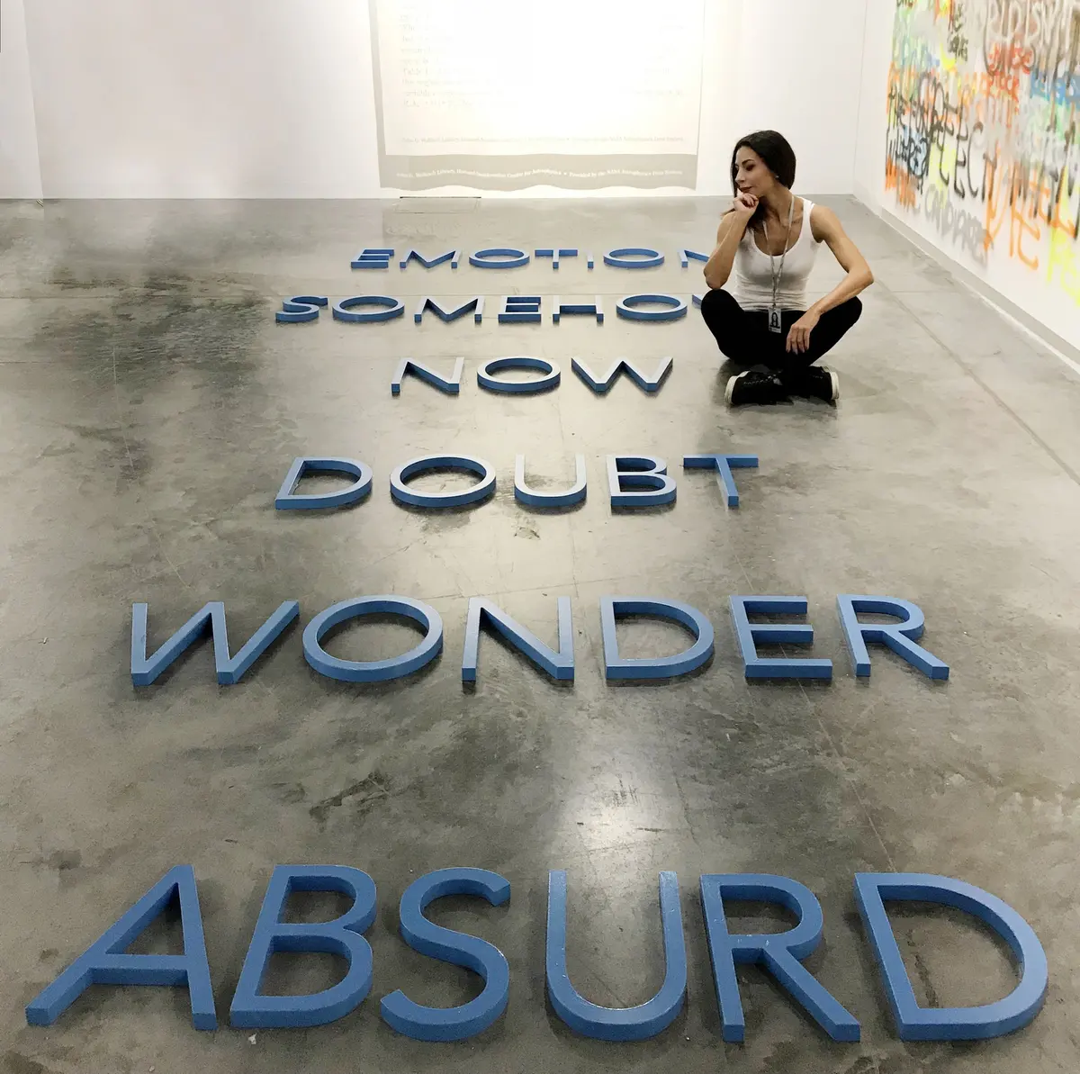 Robert Barry - word list — #SelfieadArte di Clelia Patella
