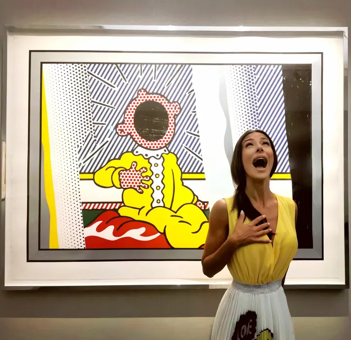 Roy Lichtenstein - reflections on the scream, 1990 — #SelfieadArte di Clelia Patella