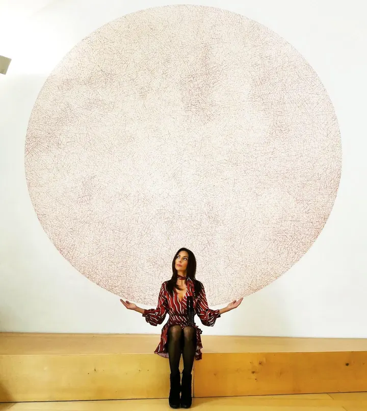 Sol LeWitt - 10,000 Lines, 2005 — #SelfieadArte di Clelia Patella