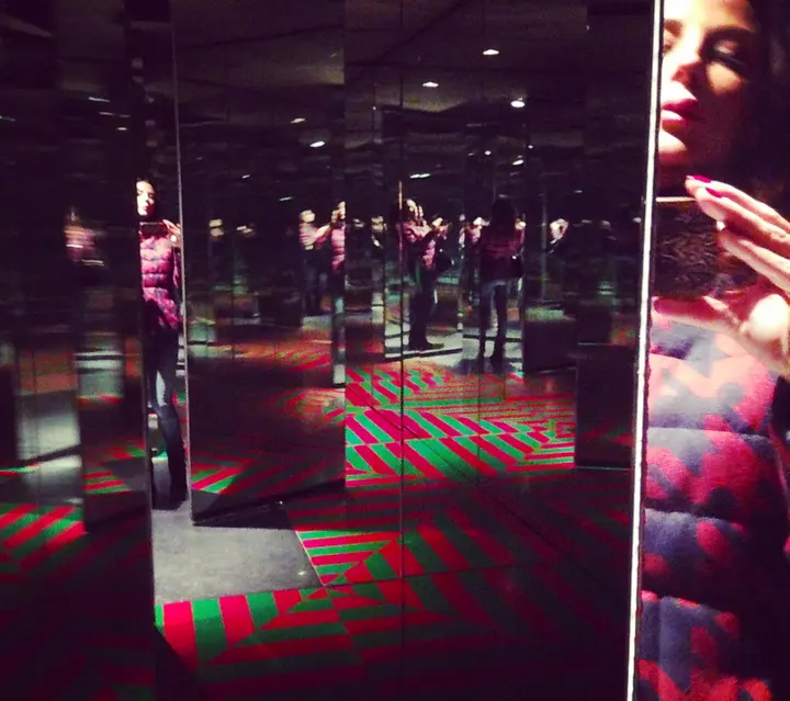 Davide Boriani, Ambiente Stroboscopico n.4 — #SelfieadArte di Clelia Patella