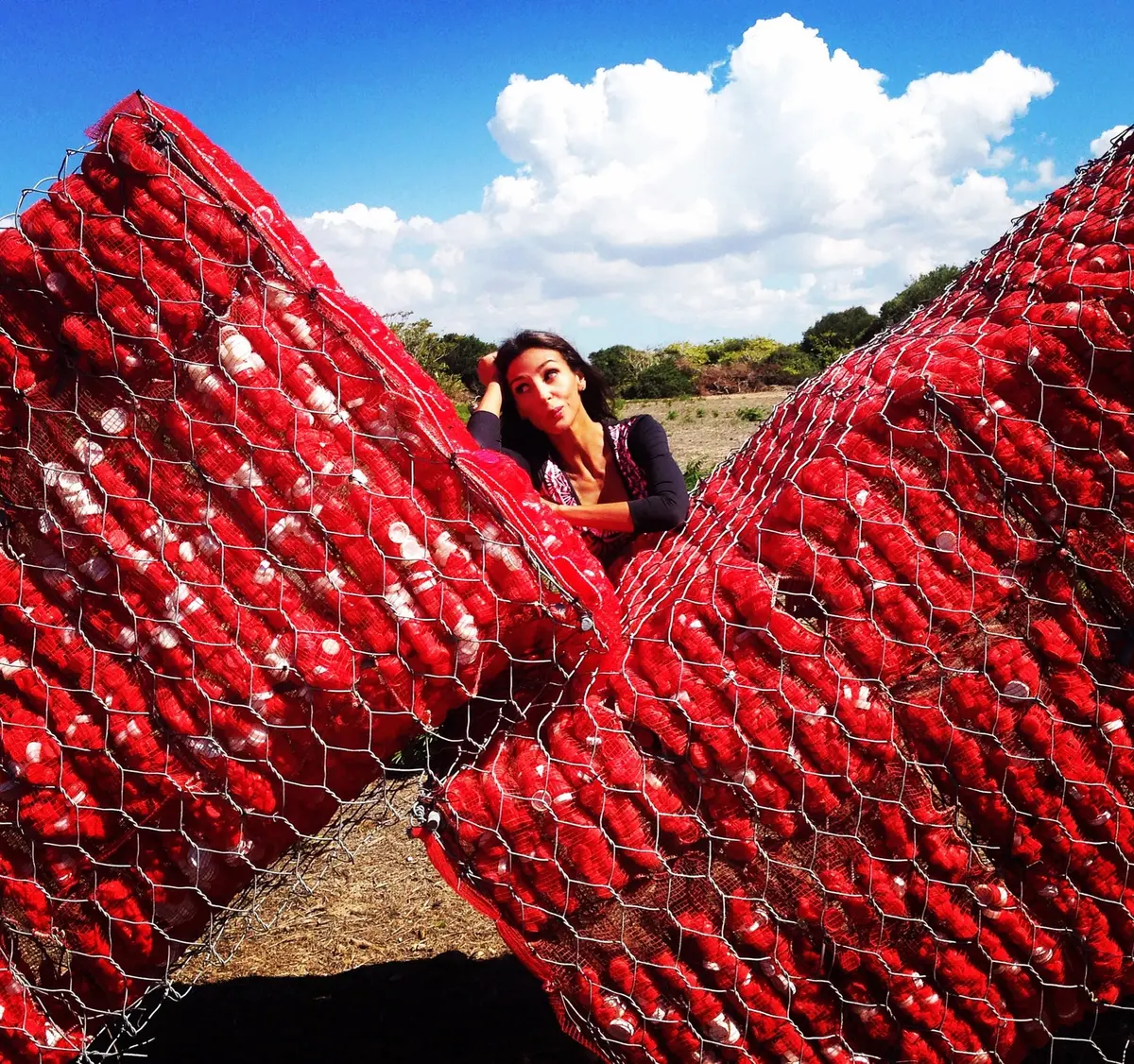 Maria Cristina Finucci, Help - l’età della plastica — #SelfieadArte di Clelia Patella